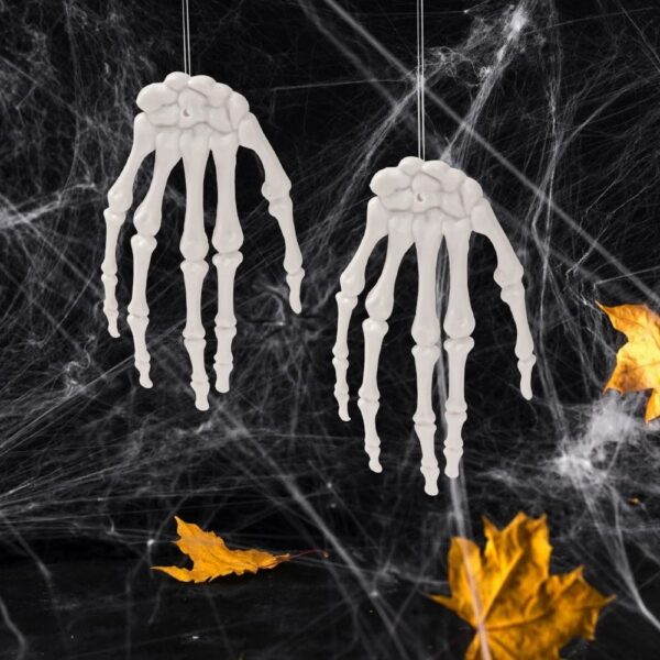 LED Lighted Skeleton Hand Halloween Decoration Prop