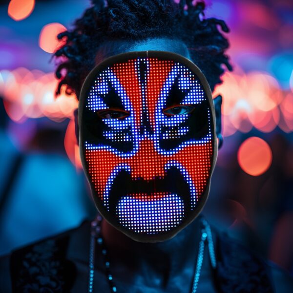 LED Neon Bluetooth Mask