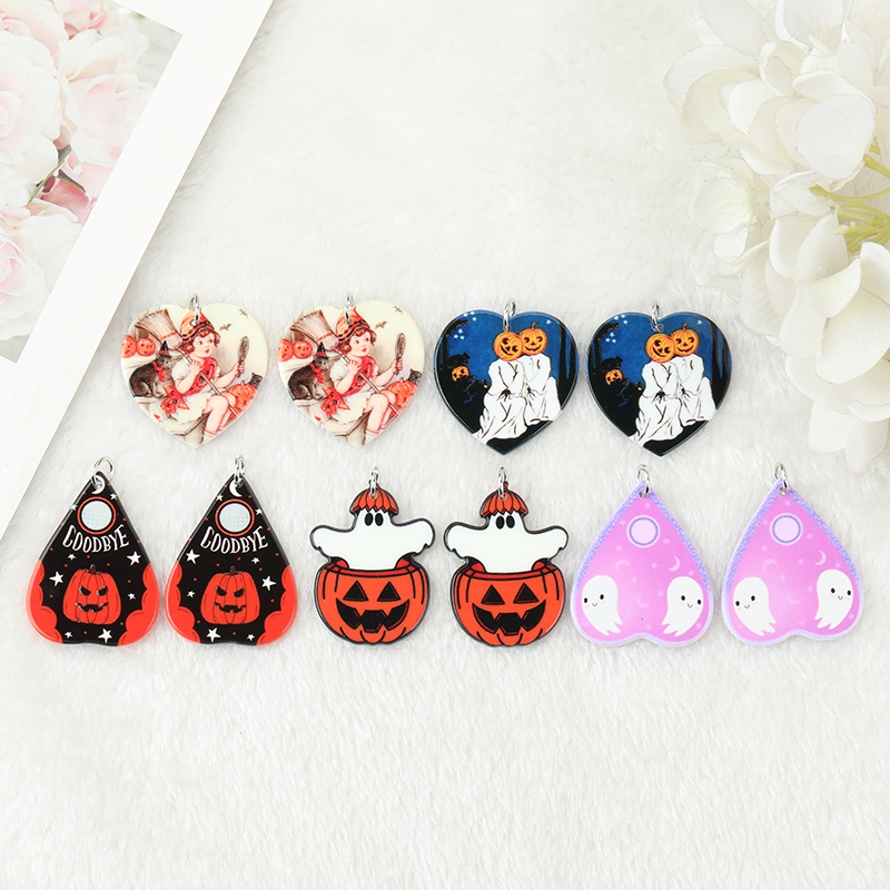 10Pcs Halloween Acrylic Charms - Image 2