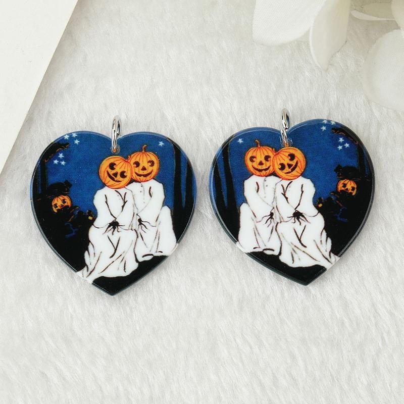 10Pcs Halloween Acrylic Charms