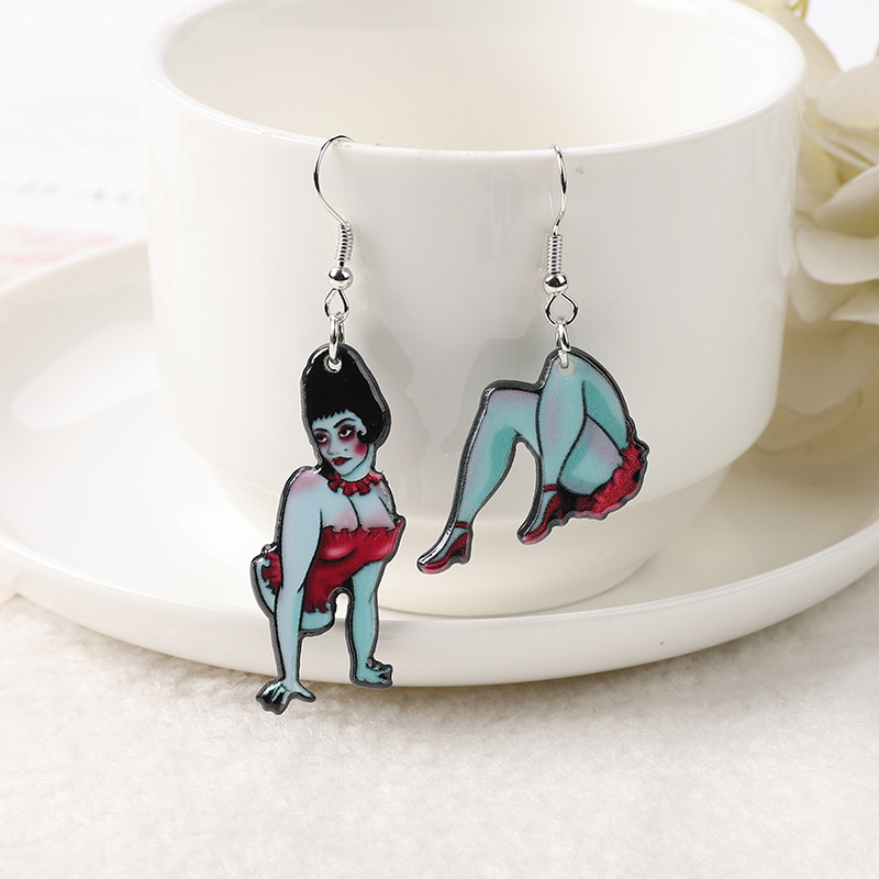Sexy Skull Drop Earrings - Image 5