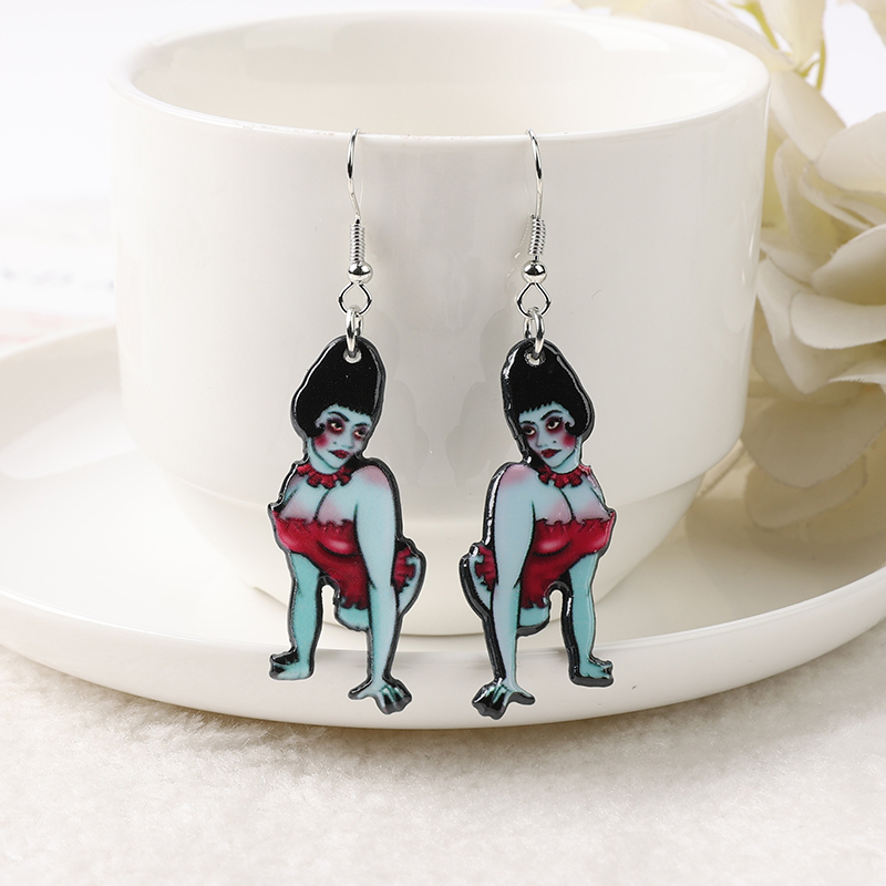 Sexy Skull Drop Earrings - Image 6