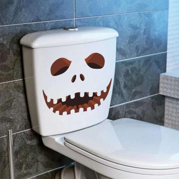 Spooky Halloween Toilet Seat Stickers