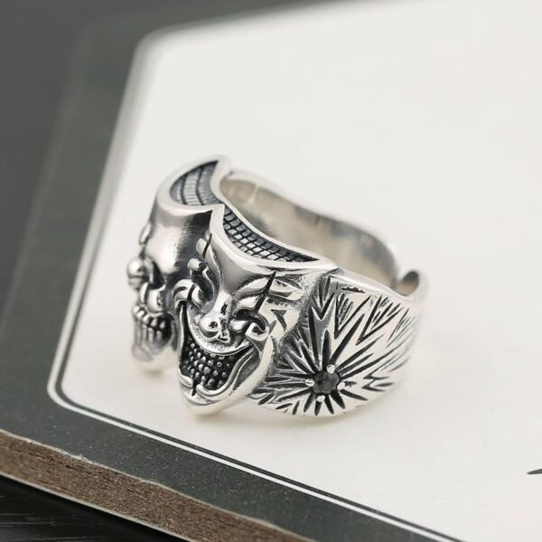 Men's Retro Two-Face Joker Ring
