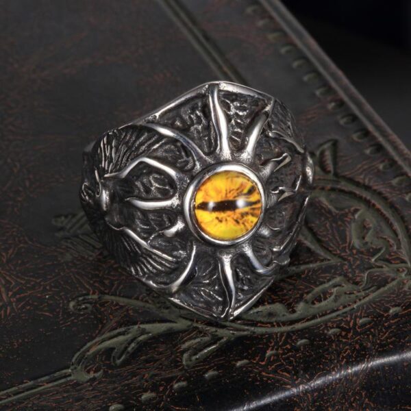 Retro Demon Eye Adjustable Ring for Men
