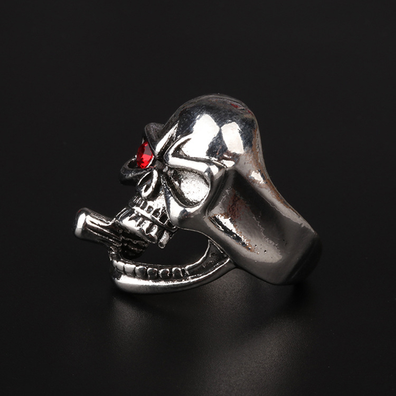 Men's Retro Skull Ring - Image 5