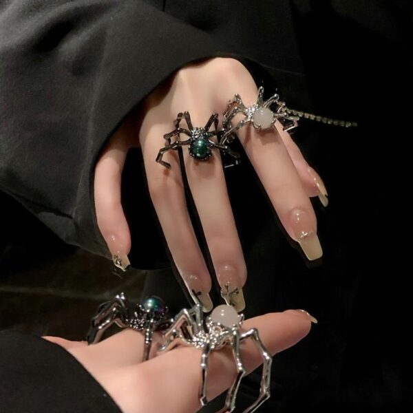 Spider Web Crystal Ring