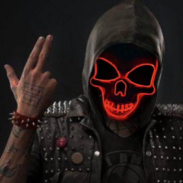 Color LED Skull Mask