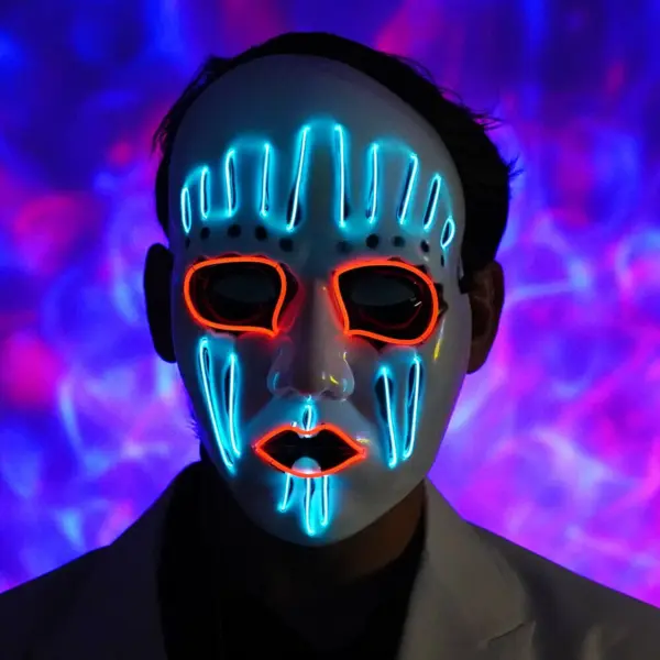 LED Glowing Skull Mask - Perfect for Halloween, Clubs, and Cosplay