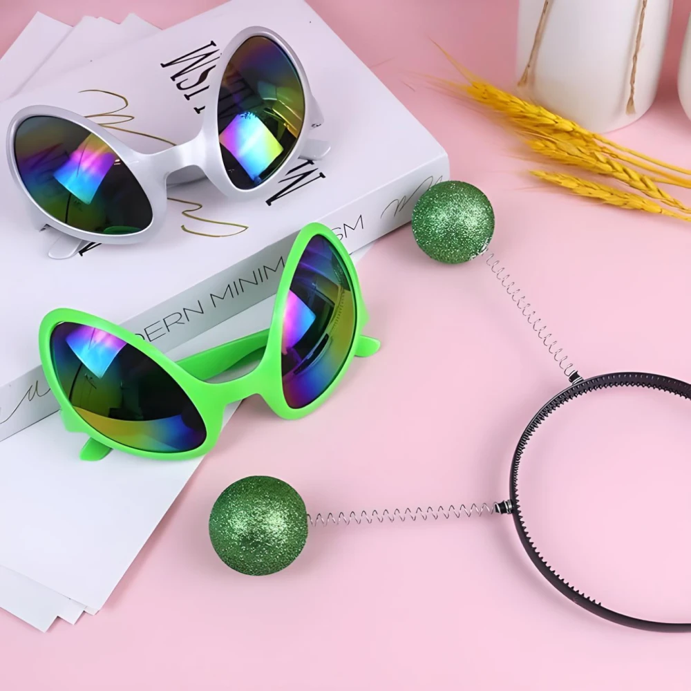 Funny Alien Glasses with Rainbow Lenses – Perfect for Holiday Parties and Halloween - Image 5