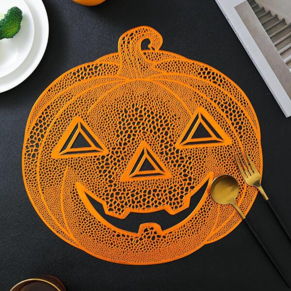 Halloween Pumpkin PVC Placemat - Versatile Insulation Mat