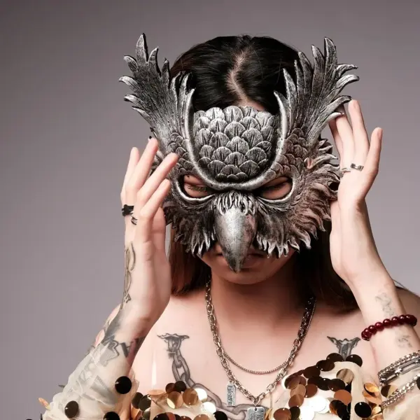 Swallowtail Butterfly Mask – Unisex Stage and TikTok Face Cover Prop