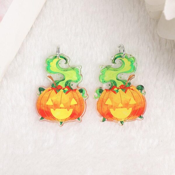 6Pcs Halloween Pumpkin & Cat Charms
