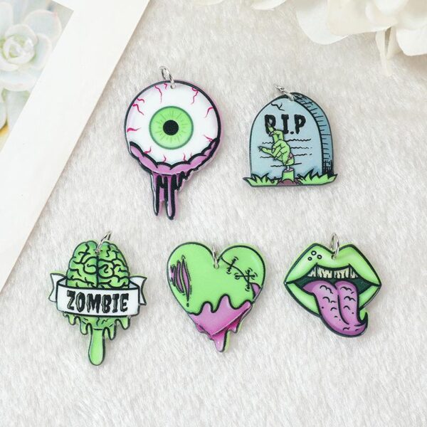 10 Pcs Halloween Charms Set