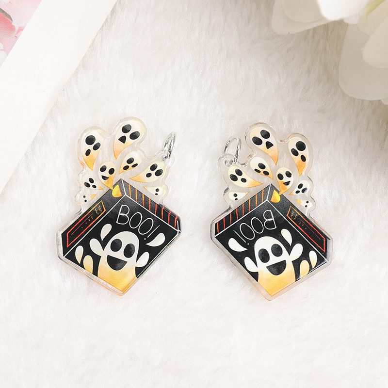 8Pcs Acrylic Halloween Charms Set - Image 3