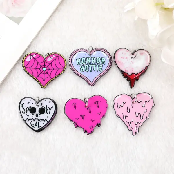 Bloody Heart Charms