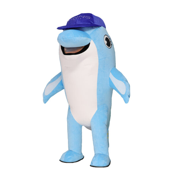 Dolphin Inflatable Mascot Costume Adult Cosplay Halloween Party Outfit