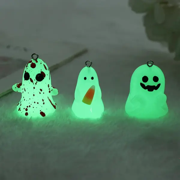 6-Piece Glow-in-the-Dark Halloween Charms