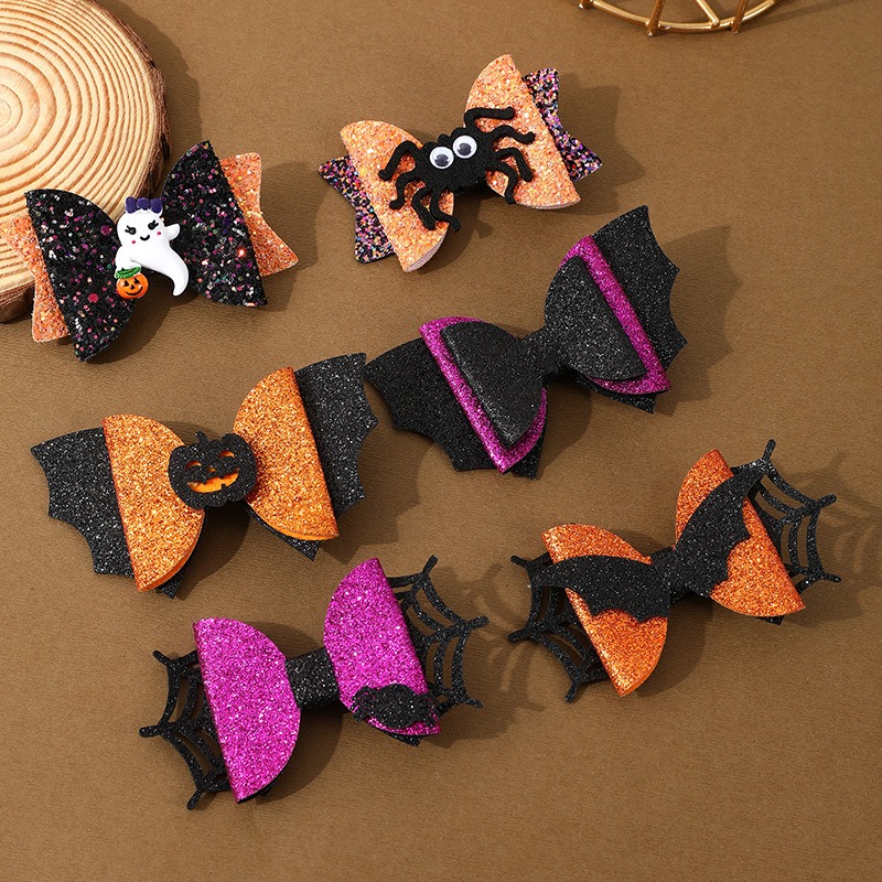 Halloween Bat Hair Clips for Girls - Image 3