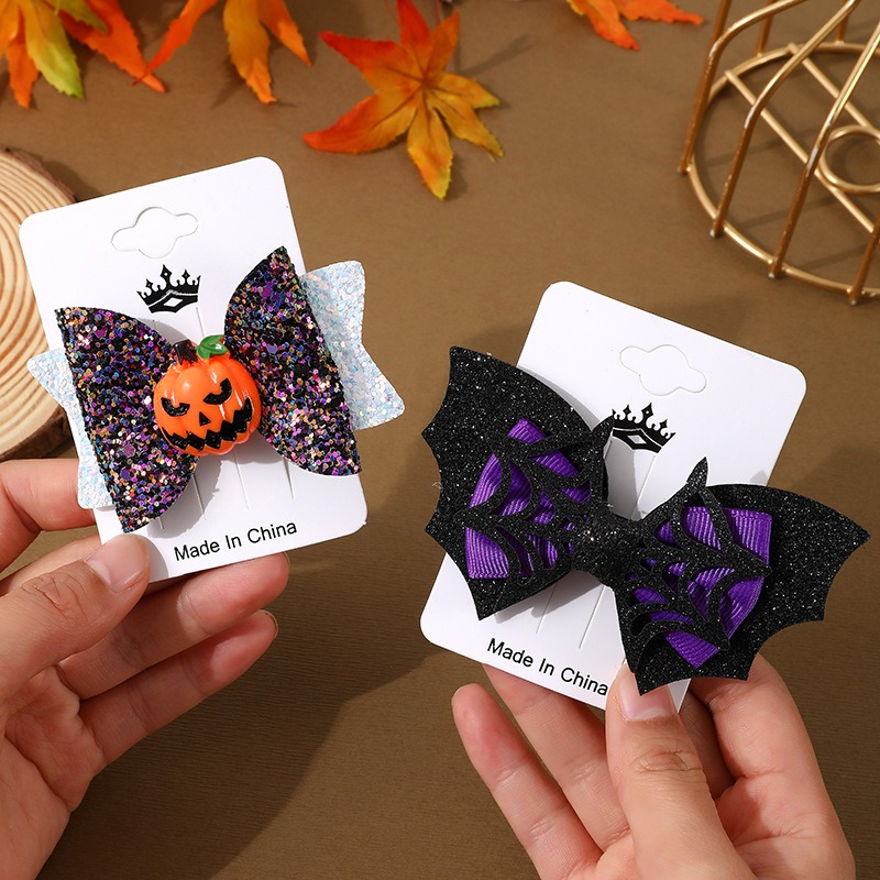 Halloween Bat Hair Clips for Girls - Image 5