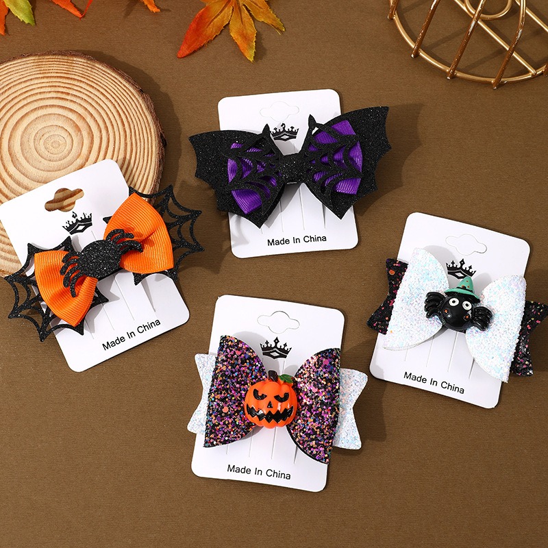 Halloween Bat Hair Clips for Girls - Image 4