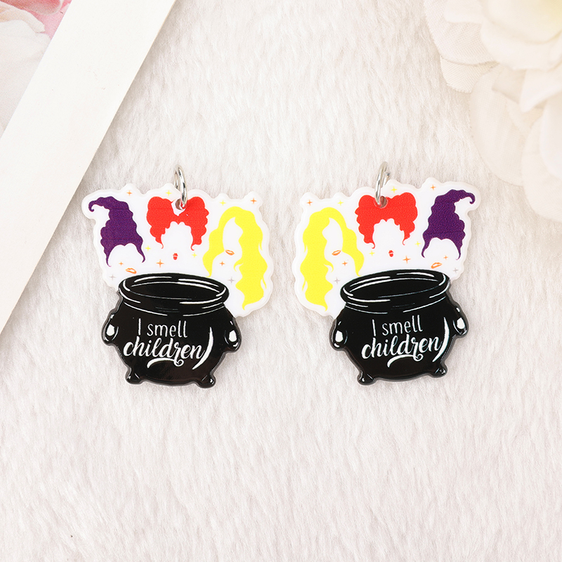 6 Pcs Halloween Frog Charms - Magic Poison Jar Pendants for Keychains and DIY Jewelry - Image 5