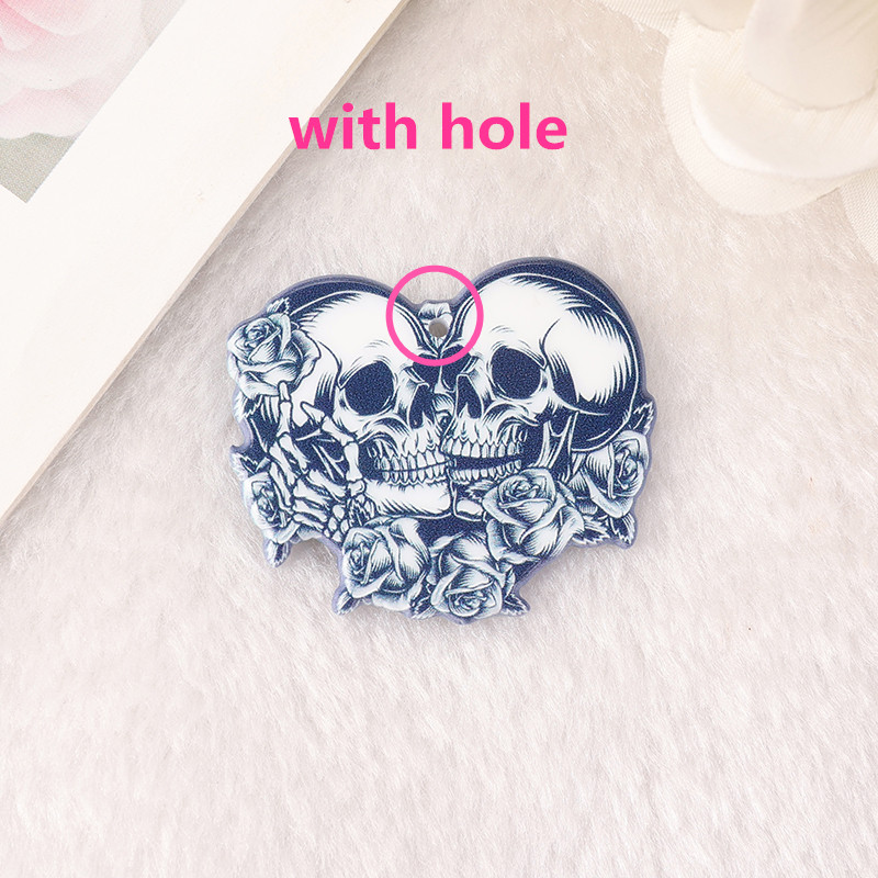 Skull with hole