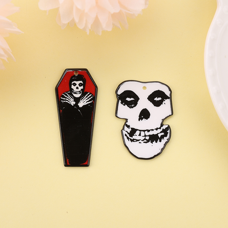 Acrylic Halloween Coffin Charms - Image 4