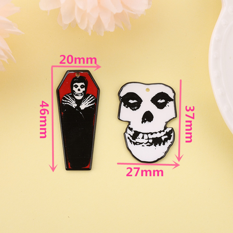 Acrylic Halloween Coffin Charms - Image 6