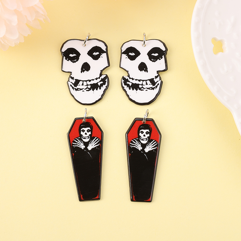 Acrylic Halloween Coffin Charms - Image 2
