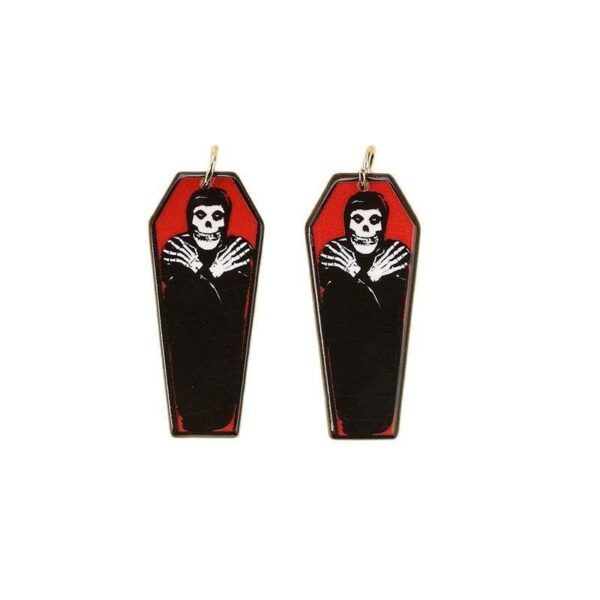 Acrylic Halloween Coffin Charms