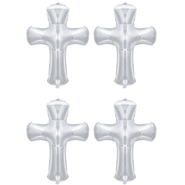Giant Religious Foil Balloon Set – 34 Inch Cross Balloon for Parties & Celebrations