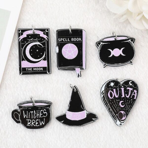 Gothic Tarot & Witches Craft Charms Set