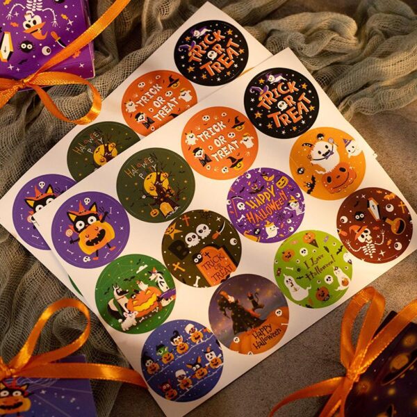 48pcs Halloween Paper Stickers