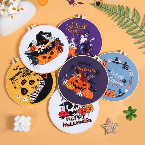 Halloween Stamped Cross Stitch Kit