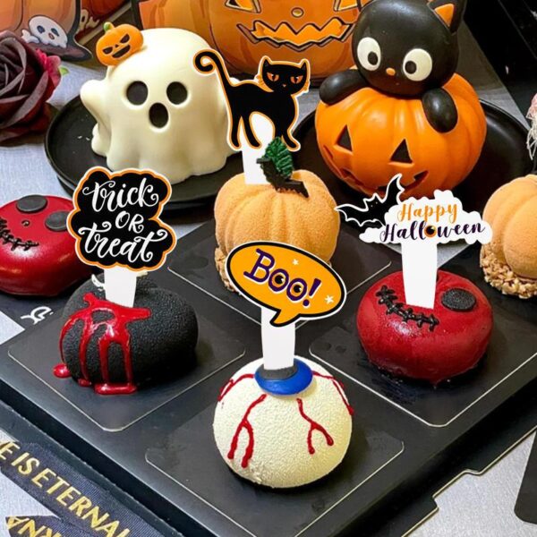 16pcs Halloween Cupcake Toppers