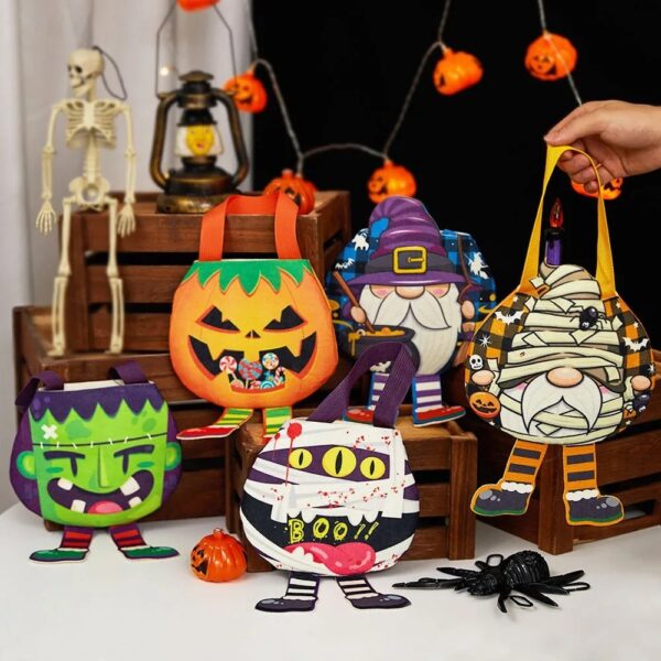 Pumpkin and Ghost Trick or Treat Candy Gift Bag