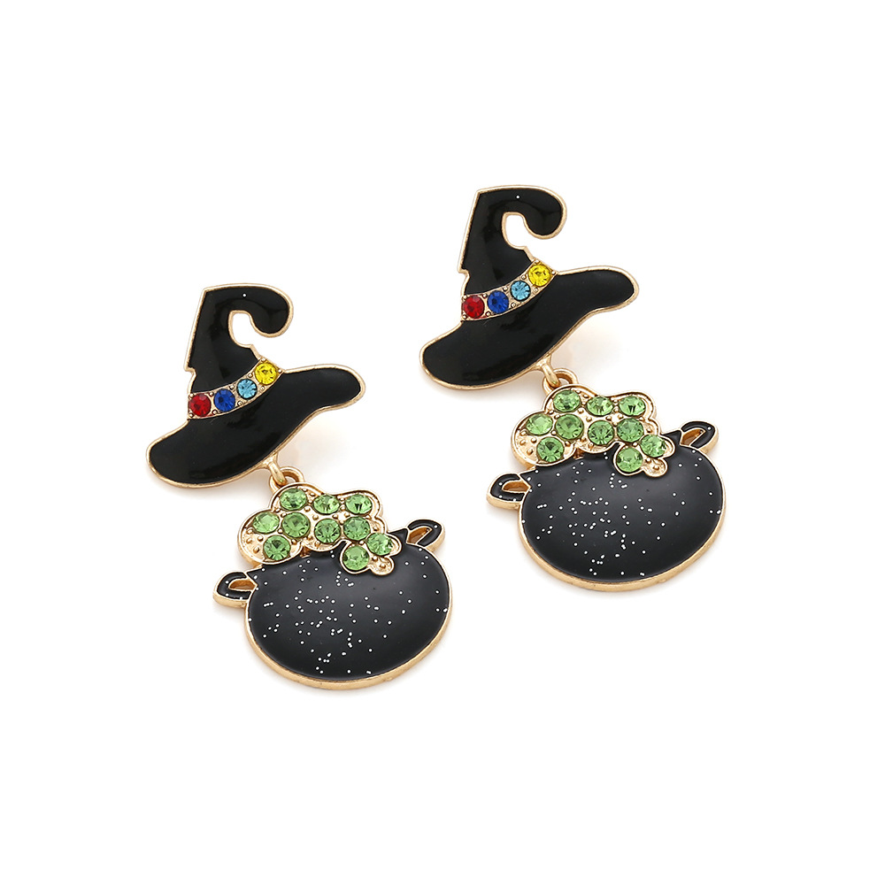 Witch's Hat Acrylic Dangle Earrings - Image 5