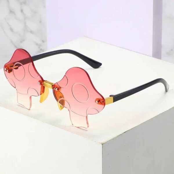 Mushroom Shaped Rimless Sunglasses