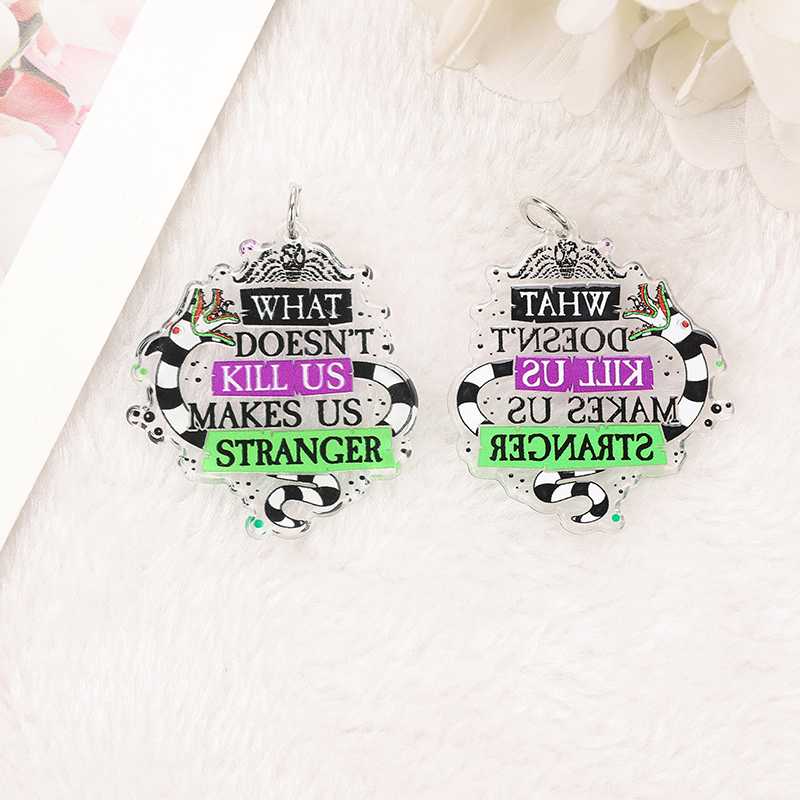 8Pcs Halloween Acrylic Ouija Coffin & Heart Charms - Image 5