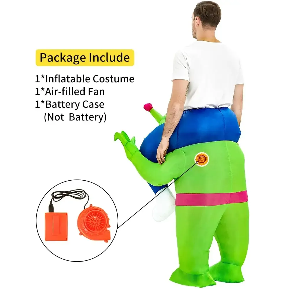 Inflatable Alien Ride-On Costume for Adults – Funny Halloween Cosplay Suit - Image 6