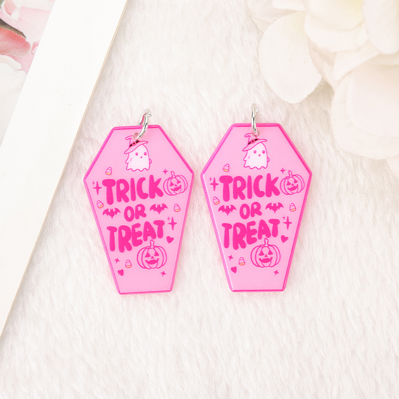 8Pcs Halloween Heart Coffin Charms for DIY Keychain & Necklace Making - Image 3