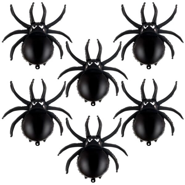 32" Black Spider Aluminum Foil Mylar Balloons for Halloween & Parties