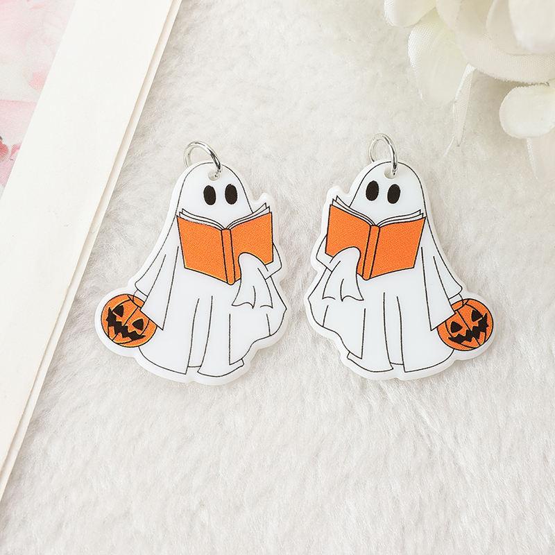 8Pcs Halloween Nurse Ghost Charms for DIY Jewelry and Accessories - Image 4