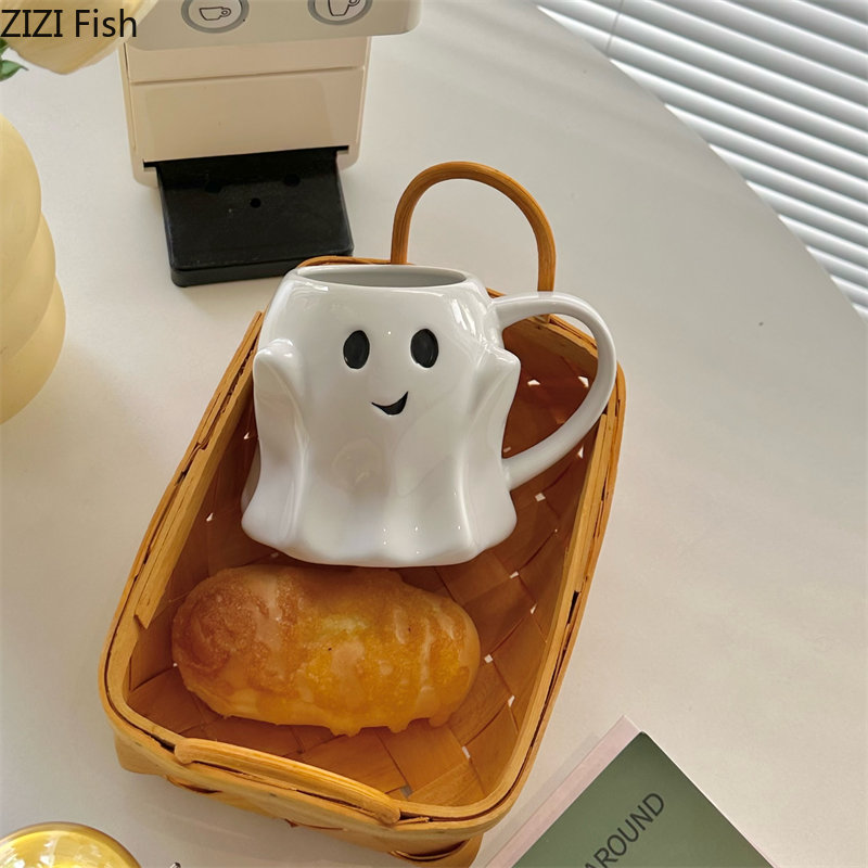 Cute Ghost Ceramic Mug - Image 4