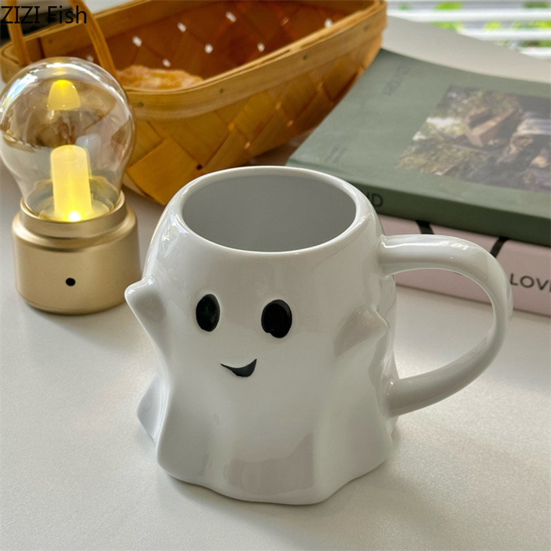 Cute Ghost Ceramic Mug - Image 3