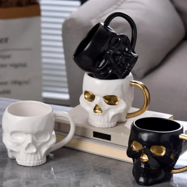 Halloween Skull Ceramic Mug