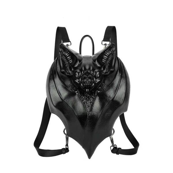 Gothic Black Bat Shaped Backpack Handbag