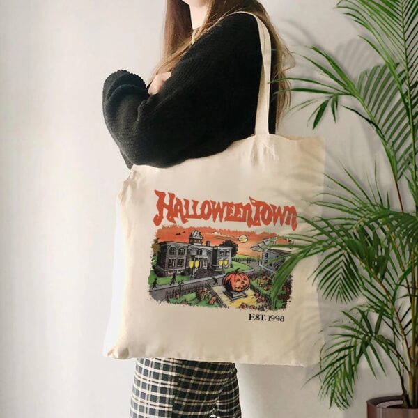 Halloween Town Canvas Tote Bag