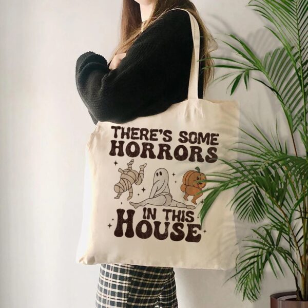 'There’s Some Horrors in This House' Canvas Tote Bag